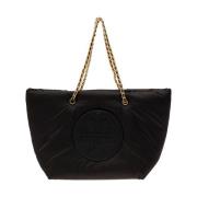 Tory Burch Svart Puffy Chain Toteväska Black, Dam