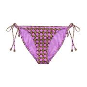Tory Burch Multifärgad Bikini Slip med Tryck Multicolor, Dam