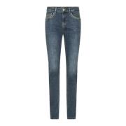 MOS Mosh Ida Glow Skinny Jeans Blå Blue, Dam