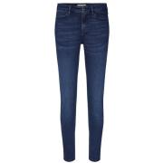 MOS Mosh Högmidjade Skinny Fit Blå Denim Jeans Blue, Dam