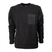 Paul & Shark Herr Crewneck Sweatshirt med Ficka 12311821 Färg Svart Bl...