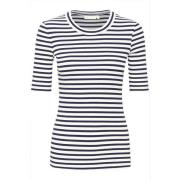 InWear Randig T-Shirt Top - Whisper White/Midnight Magic Multicolor, D...