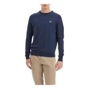 La Martina Round-neck Knitwear Blue, Herr