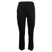 Sportmax Cropped Trousers Black, Dam