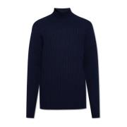 Norse Projects Ull turtleneck tröja Blue, Herr