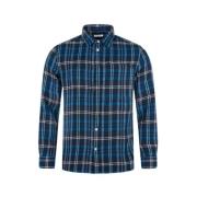 Knowledge Cotton Apparel Relaxed shirt Blue, Herr