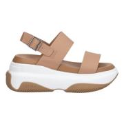 Liu Jo Plattform Kilklack Sandaler Beige, Dam