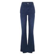 Kocca 70-tals Flared Jeans Blue, Dam