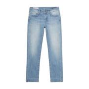 Dondup Kort Denim Jeans Blue, Dam