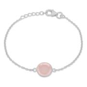 Frk. Lisberg Kattarmband rosa silver Gray, Dam