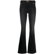 Pinko Stiliga Denim Jeans Black, Dam