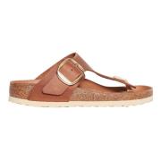 Birkenstock Gizeh Big Buckle Sandaler Brown, Dam