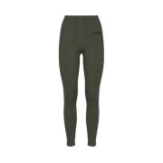 Jil Sander Elegant teknisk finish leggings Green, Dam