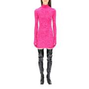 Vetements Mini klänning Fuchsia Chenille Pink, Dam