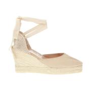 Manebí Hamptons Wedge Espadrilles Pink, Dam