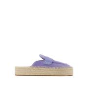 JW Anderson Lila Läder Espadriller Purple, Dam