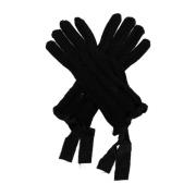 MM6 Maison Margiela Handskar med vintageeffekt Black, Dam