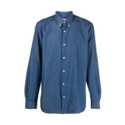 Woolrich Denim Skjorta Blue, Herr