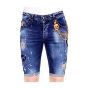 Local Fanatic Snygga Jeansshorts Herr - 1016 Blue, Herr