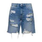 Icon Denim Denim Shorts Blue, Dam