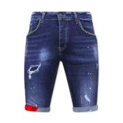 Local Fanatic Korta Herrshorts Slim Fit -1025-Sh Blue, Herr