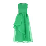 Cecilie Bahnsen Grön bomullsblandning klänning Green, Dam