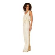 Manila Grace Jumpsuits Beige, Dam