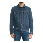 Jacob Cohën Slim Fit Denim Harrington Jacka Blue, Herr