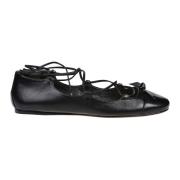 Alexandre Birman Svarta Slim Carita Platta Ballerinaskor Black, Dam