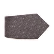 Canali Geometrisk Fantasi Sidenslips Gray, Herr