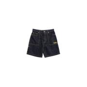 Off White Denim Patch Ficka Shorts Blue, Herr