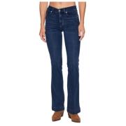 Liu Jo Högmidjade Flare Jeans Blue, Dam