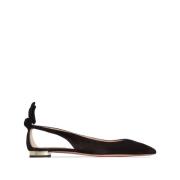 Aquazzura Svarta platta skor Black, Dam