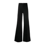 Frame Svarta Höga Flare Jeans Black, Dam