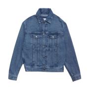 Ami Paris Denim Jackets Blue, Herr