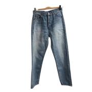 Saint Laurent Vintage Pre-owned Bomull jeans Blue, Dam