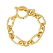 Nialaya Women`s Chunky T-Bar Bracelet Yellow, Dam