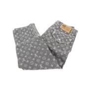 Louis Vuitton Vintage Begagnade jeans Gray, Dam