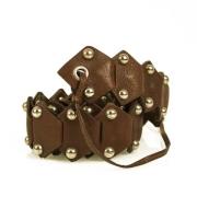 Miu Miu Pre-owned Pre-owned Läder skrp Brown, Dam