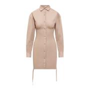 Andrea Adamo Shirt Dresses Beige, Dam