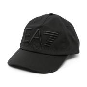 Emporio Armani EA7 Svart Casual Baseballkeps Black, Unisex