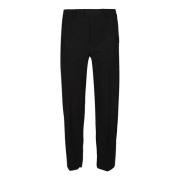 Off White Slim-fit Trousers Black, Herr