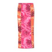 Diesel ‘O-Clairinne’ kjol med blommotiv Pink, Dam