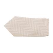 Emporio Armani Logo Siden Slips, 7,5 cm Bredd Beige, Herr