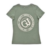 Guess Bomull Logo T-shirt - Gröna Toner Green, Dam