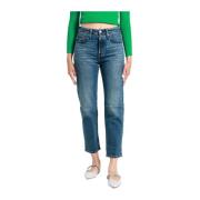 Levi's Klassiska Straight Leg Jeans Blue, Dam