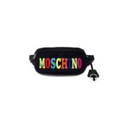Moschino Multifärgad Logo Midjeväska - One Size Black, Unisex