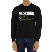 Moschino Tränings T-shirt, Bekväm och Stilfull Sweatshirt Black, Herr