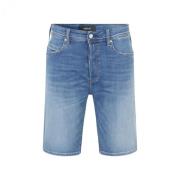 Replay Stiliga Denim Tapered Shorts Blue, Herr