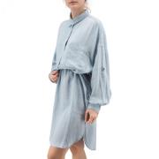 Replay Oversize Linneskjorta Blue, Dam